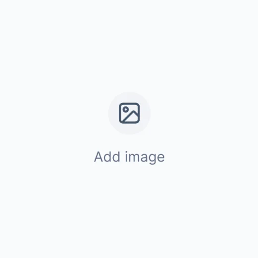Placeholder graphic with an image icon and the text Add image on a light gray background
